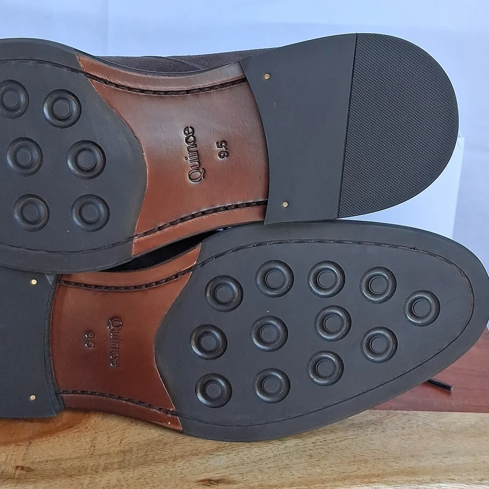 Quince Heritage Suede Chukka Boots 9.5 Brunette